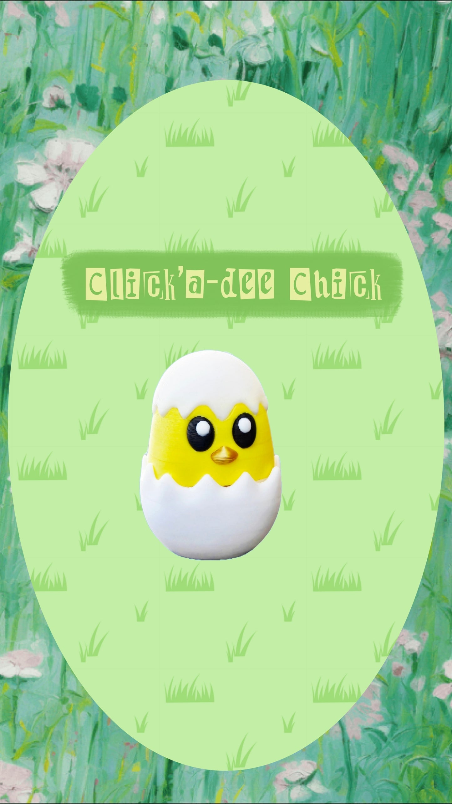 Small Egg Clicking Chick Fidget